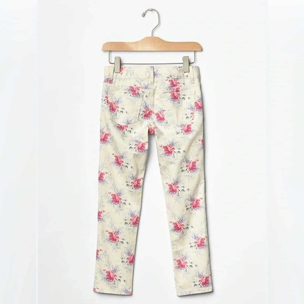 Baby GAP 1969 Romantic Floral Super Skinny Jeans - Cream & Pink | Girls 3T